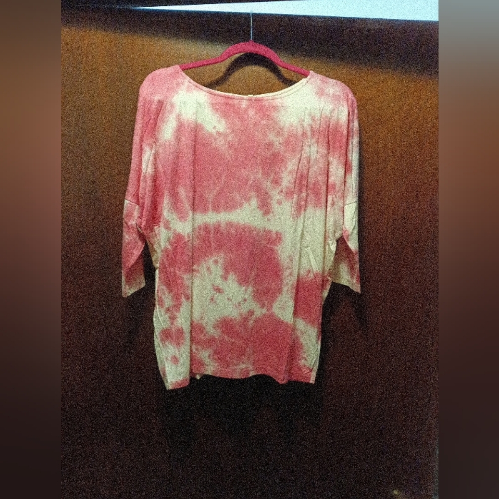 Hayden Los Angeles NWT Tie Dye Drop Shoulder Top Size Large